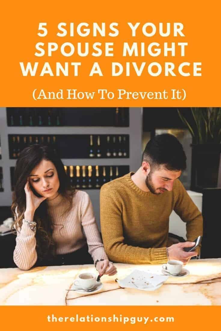 5 signs your spouse might want a divorce pinterest pin