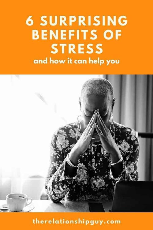6 surprising benefits of stress pinterest pin image
